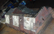 Impeller core box with loose vanes